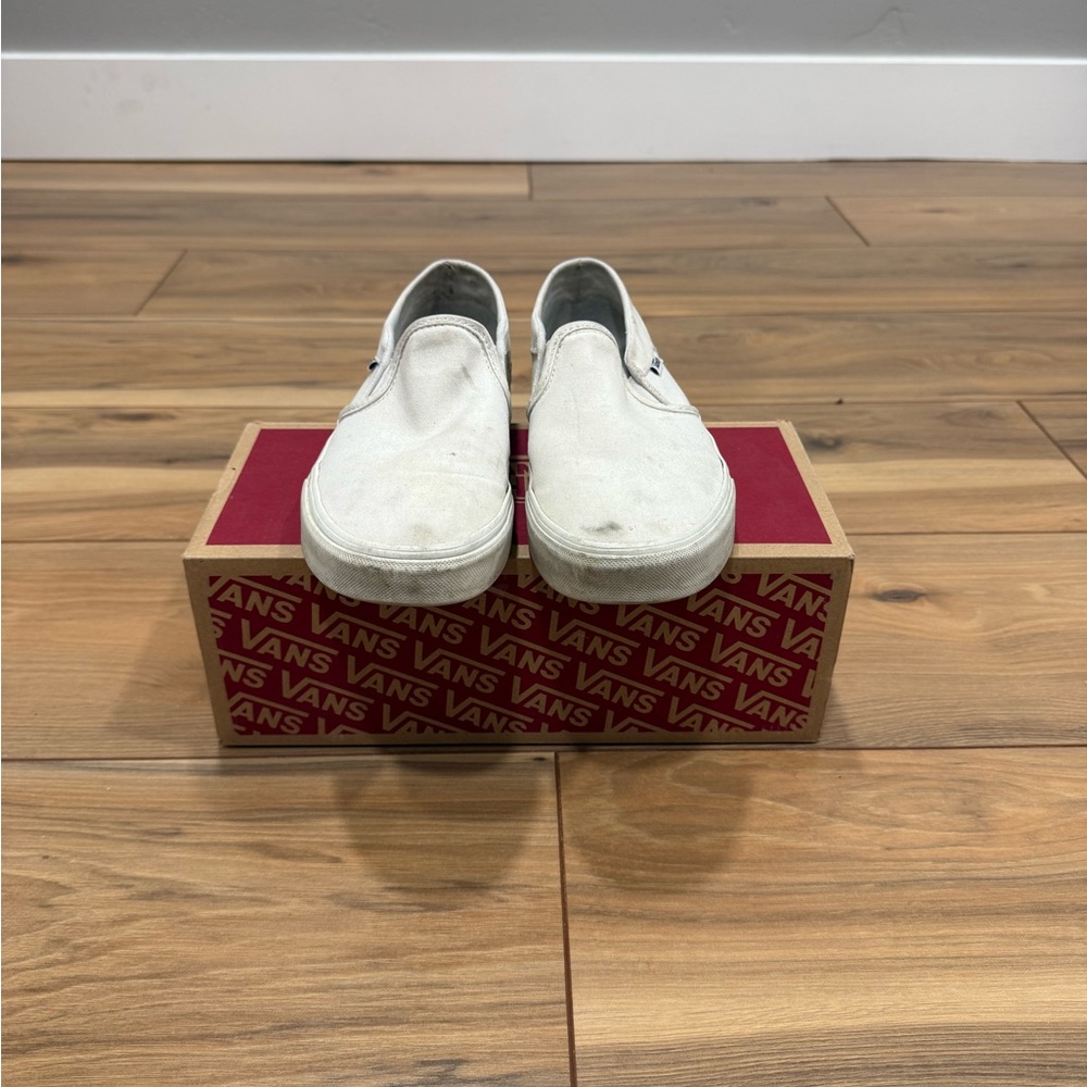 Vans Classic White Slip-On Shoes